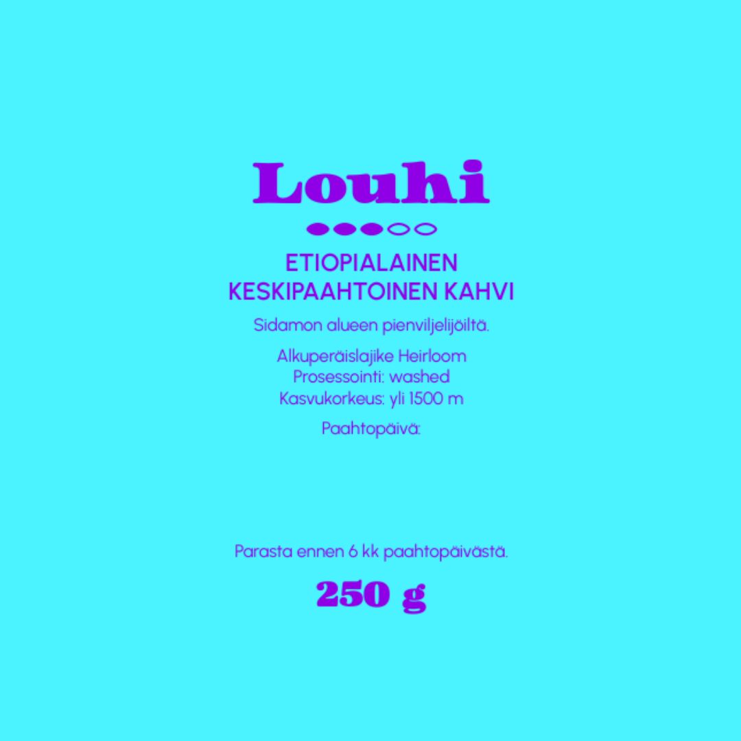 Louhi - Etiopialainen Keskipaahtoinen kahvi