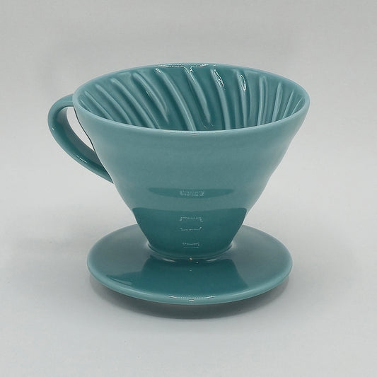 Hario V60 Ceramic Dripper Turquoise Green - 02