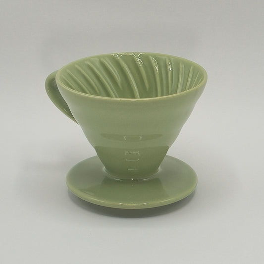 Hario V60 Ceramic Coffee Dripper Smokey Green-02